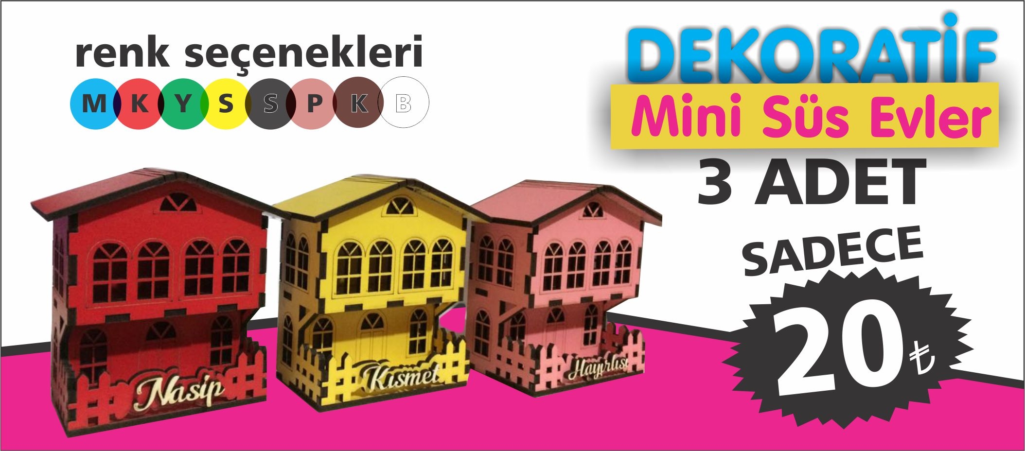 DEKORATİF MİNİ AHŞAP EV
